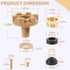 RK-14MH Repair Kit Metal Handle Repair Kit, for Woodford Model 14 Model 18 Outdoor Faucet, Prevent Leaking (7Pcs)...
