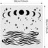 BENECREAT 12x12 Inches Oceam Sea Wave Painting Stencils Cresent Moon Star Templates Stencils for Art Painting on Wood, Scrabooking Cardmaking and ...