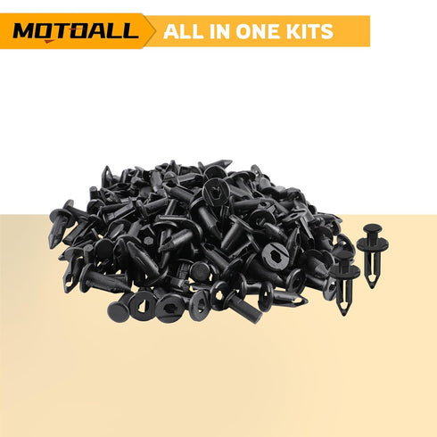 MOTOALL 100 x ATV Fender Clips Push Retainer Fasteners Fit Honda 90653-HC4-900 7661855...