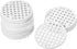 MECCANIXITY Flower Pot Hole Mesh Pad 1 Inch Bonsai Plant Bottom Round Plastic Soil Grid Screen Mat, White Pack of 50...