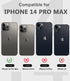 Design for iPhone 14 Pro Max Waterproof Case, Shockproof Dustproof Phone Case with Screen Protector, Full Body Protective Phone Case for iPhone 14...