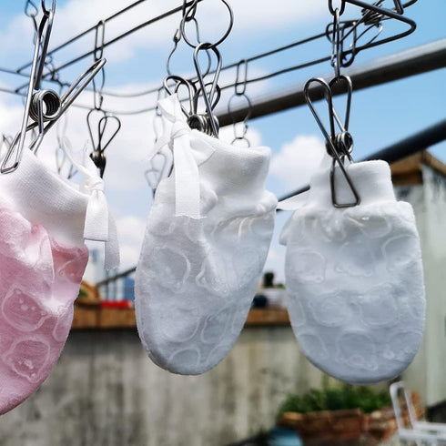 4Pairs Baby Mittens Newborn Set - No-Scratch, Breathable Baby Gloves for Boys Girls (0-6 Months)...
