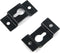 Geesatis Hanger Accessories 20 pcs Black Metal Keyhole Hangers for Mirrors Cabinet Picture Picture Box Audio Speaker Hanger Hook with Mounting Scr...