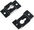 Geesatis Hanger Accessories 20 pcs Black Metal Keyhole Hangers for Mirrors Cabinet Picture Picture Box Audio Speaker Hanger Hook with Mounting Scr...
