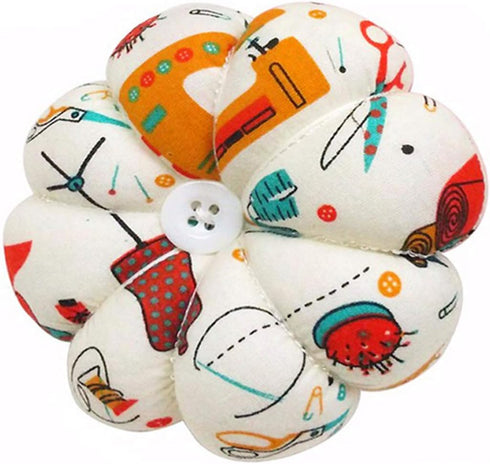 D&D Wrist Pin Cushion Pumpkin Pin Cushion Wearable Pincushions for Needles Pins Holder - Sewing Pattern Beige...
