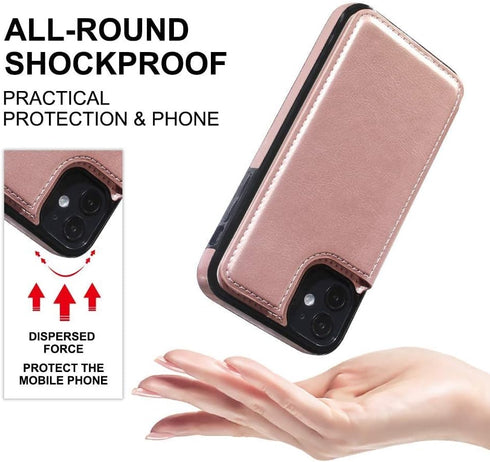 MIDOLA Wallet Case for iPhone 11 with Card Holder Cover Cell Phone Leather Protective Purse 6.1 Inch Rosegold...