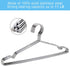 Seropy Coat Hangers Clothes 10 Pack Wire Hangers Heavy Duty Stainless Steel Hangers with Non Slip Grooves, 16.5 Inch Ultra Thin Metal Hangers Spac...