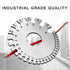 2 Pcs Stainless Steel Thickness Gauges Wire Gauge Measuring Tool, Metal Sheets Welding Tool Round Wire Cable Sheet Thickness Gage and Wire Thickne...