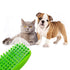 Pet Bath Massage Brush - Premium Cat and Dog Bath Brush Scrubber with Removable Cover - Soft Bristle Silicone Dog Brush for Short & Long Haired Pe...