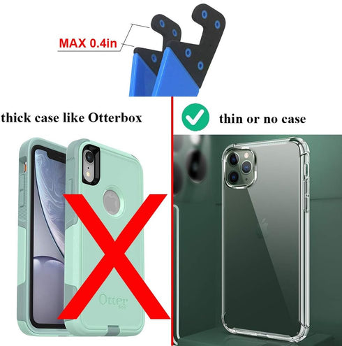 Portable Cell Phone Stand for Desk, Foldable Pocket Travel Mobile Phone Holder, Upgrade Universal V Smartphone Kickstand Mount Compatible with iPh...