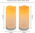 SUNNYPARK Solar Candles Outdoor Waterproof, Solar Powered Assorted Flameless Pillar Candles for Patio Lanterns 3’’x 6’’ Set of 2...