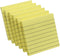 Lined Sticky Notes, 3x3 Inch, 600 Sheets Self-Stick Notes, Easy to Post for School, Office, Notebook, Pastel Yellow Color, 100 Sheets/Pad...