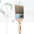 Flat Paint Brush Soft Bristle 3 inch Wide Wooden Stain Brush for Walls, Furniture, Chalk and Fence, Utility Household Paint Brush...