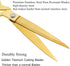 Premium Tailor Scissors,Heavy Duty Sewing Scissors Gold Titanium Coating Stainless Steel Fabric Scissors Leather Comfort Grip Shears Professional ...