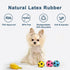 Squeaky Dog Ball - Soft Latex Rubber Squeaky Dog Toys for Small Dogs Puppies - Cute Bounce Dog Squeak Toys Play Fetch Soccer Ball...