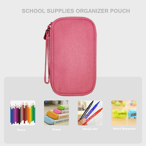 Electronics Organizer Bag Case Pouch Cable Charger Organizer Case Travel Shockproof Cord Carrying Case for Earphone Powerbank USB Hard Drive SD Ca...