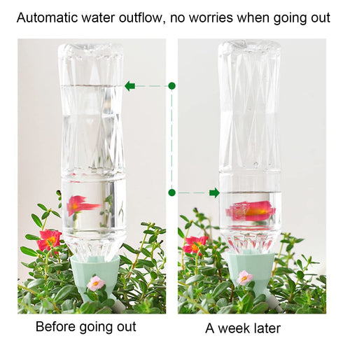 3PCS Self Plant Watering Spikes, Drip Irrigation Watering Devices with Slow Release Control Valve Switch for Indoor & Outdoor Plants Vacation Auto...