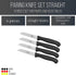 Sword & Crown Professional (Made in Germany, Solingen) Paring Knife Set of 4 Easy to Grip, Super Sharp, Rust and Corrosion Free Dishwasher Safe 3"...