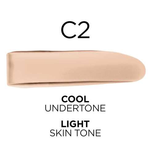 L'Oreal Paris True Match Super-Blendable Foundation, Medium Coverage Liquid Foundation Makeup, C2, Light, 1 Fl Oz...