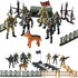 Action Figure Play Set 14pcs Military Toys Trooper with Accessories Including Army Gear Playset - Army Ranger Action Figures Military Toy Soldiers...