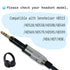 6.5 ft Replacement Cable Compatible with Sennheiser HD598 / HD599 Headphones, Upgrade Audio Cord Compatible with HD8/HD598/HD 599 headsets...