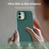 TOCOL for iPhone 12/ iPhone 12 Pro Case, Slim Silicone Case for iPhone 12/12 Pro 6.1 Inch, Precise Fit, Anti-Slip, Drop Protection, Midnight Green...