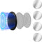 Magnetic Accessories compatible with pop-socket+ 4 Metal Plates, Ultimate Convenience for Hands-Free Use Anytime Anywhere, Ideal for Gym, Bathroom...