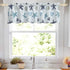 Kitchen Valances for Windows 54" x 15" Multicolor Starfish Seashell Conch Window Valances for Living Room/Kitchen/Bathroom, Rod Pocket, Blue...