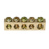 5pcs Electrical Wire Screw Terminal Ground Brass Grounding Bars 5 Positions Terminal Ground Bar, Yellow...