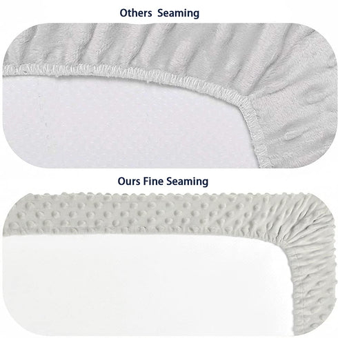 iEvolve Changing Pad Cover Ultra Soft Minky Dots Changing Table Cover Breathable Changing Table Sheet Diaper Changing Pad Cover for Baby Boys Girl...