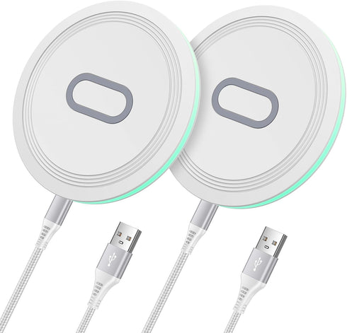 2Pack 15W Wireless Charger Fast Charging Pad for Samsung Galaxy Z Fold Flip 6 5 4, S24 S23 S22 S21 S20 Ultra 5G FE S10 S9 S8 S7 S6, Note 20 10 9 8...
