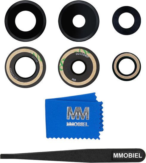 MMOBIEL Back Rear Camera Glass Lens Replacement Compatible with Xiaomi Redmi Note 13 Pro Plus - Pre-Installed Adhesive, Tweezer and Cloth...