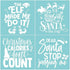Silk Screen Stencil – DIY Adhesive Stencils Reusable - Merry Christmas Stencil - Mesh Transfers Stencils for Crafts, Wood Signs & More (Fun Christ...