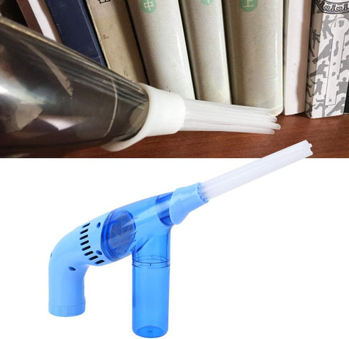 Air Duster and Vacuum Cleaner, Handheld Vacuum Cleaner, Wet and Dry Use for Window Sofa Corner Home Door Crack(Blue)...