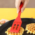 ?2 Pack?Kunovo Small Spatula for Nonstick Cookware Mini Spatulas for kitchen Use,Heat-Resistant Silicone Thin Spatula Cooking Baking (Black-R)...