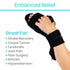 Vive Resting Hand Splint - Stroke Recovery Support Brace for Straightening Fingers - Right & Left Wrist Night Immobilizer - Patient Rehabilitation...