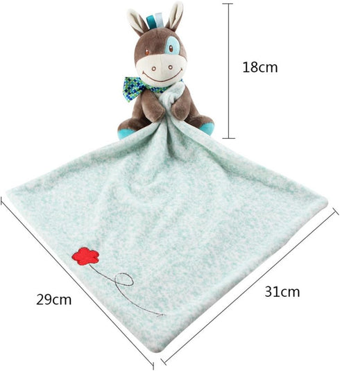 LETTON Toys Horse Snuggler,Baby Blankie Plushy Security Blanket(Green)...