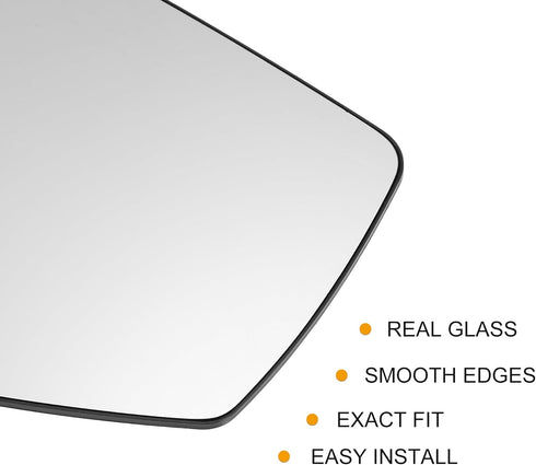 X AUTOHAUX Car Left Rearview Heated Side Mirror Glass for Ford Escape 2008 2009 8L8Z17K707G Replacement Heated Mirror Glass with Backing Holder...