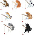 Black Fish Tank Landscaping Cartoon Fishing Cat Ornaments Aquarium Accessories Household Supplies Home Office Decorations Fishing Cat Figurine Aqu...