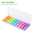 EBL AA Rechargeable Batteries 2500mAh (10 Pack - 5 Colors in One Box) Pre-Charged 1.2V NiMH Double A Battery...