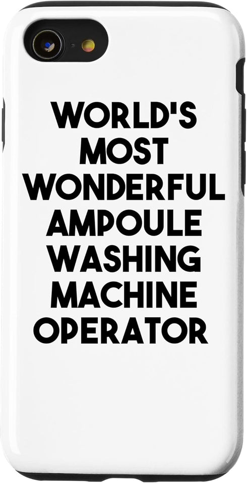 iPhone SE (2020) / 7 / 8 World's Most Wonderful Ampoule Washing Machine Operator Case...
