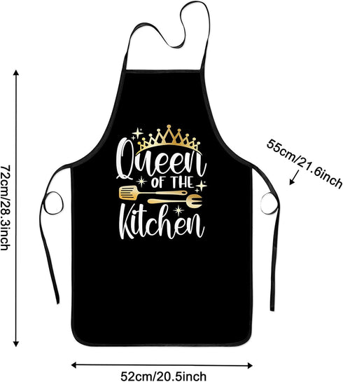 Grilling Aprons for Women Men,Bbq Baking Apron for Men Women,King and Queen Aprons, Funny Aprons for Couple...