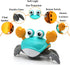 Crawling Crab Dog Toy, Interactive Toys for Boredom Dogs Cats Pet, Obstacle Avoidance Dancing Fun Toys Moving Toy for Puppys/Small/Medium Dogs Chr...