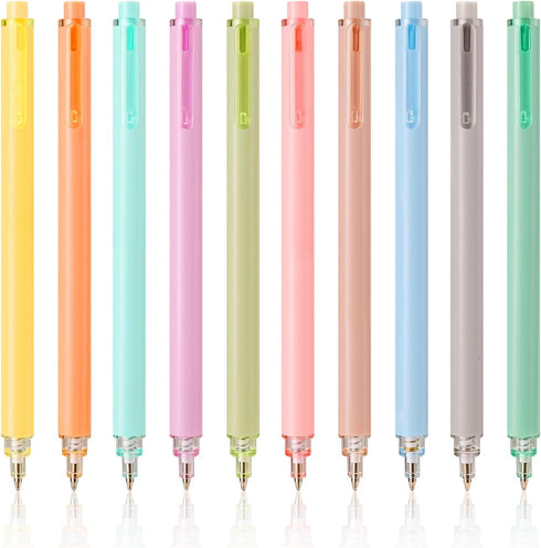 Ballpoint Pens, 10 Pcs Pens Fine Point Smooth Writing Pens, Nice Cute Pens For Journaling, Black Ink 1.0 Mm Pens Office Desk Accessories, Girl Bir...