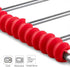 Silicone Oven Rack Guards 4 Pack, Heat Resistant Oven Rack Shields,Oven Rack Edge Protector Guard Cover,14 Inch Long,Prevent Hand/Arm Against Burn...