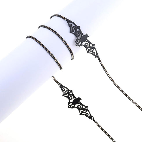 Black Bat Glasses Chain for Women Men Kawaii Eyeglasses Chain Holder Strap Cord for Sunglasses Eyewear (black bat)...