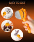 Pumpkin Cat Brush with Release Button, Awpland Pumpkin Shape Dog Self Cleaning Hair Brush, Deep Cleaning Dog Grooming Supplies for Long or Short H...