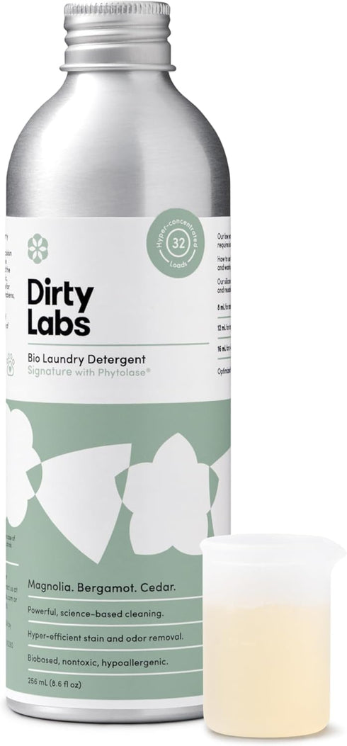 Dirty Labs | Signature Scent | Bio-Liquid Laundry Detergent | 32 Loads (8.6 fl oz) | Hyper-Concentrated | High Efficiency & Standard Machine Washi...