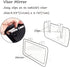 Sun Visor Mirror Clip on, Silence Shopping Car Makeup Vanity Mirror Car Cosmetic Mirror Sun-shading Mirror Black Auto Supplies 11cm/4.3''x7cm/2.7'...