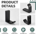 APLusee 2 Pack Bath Robe Hook, 304 Stainless Steel L Shape Coat Holder, Bathroom Home Accessories Matte Black...